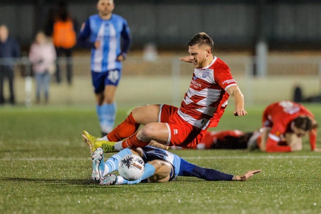 Action from Eastbourne Borough's home defeat by Torquay United in National League South