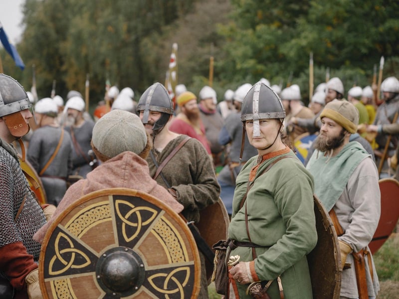 Battle of Hastings reenactment at Battle Abbey 2025. Pic supplied by Tom Arber/English Heritage.