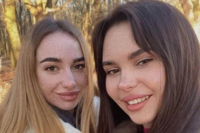 Katya and Kateryna. Mr Sykes said: “I would like our government to abandon the visa requirement. At the moment escape to safety in England is not permitted for Katya, and of course she would not expect her even younger friend to travel alone."