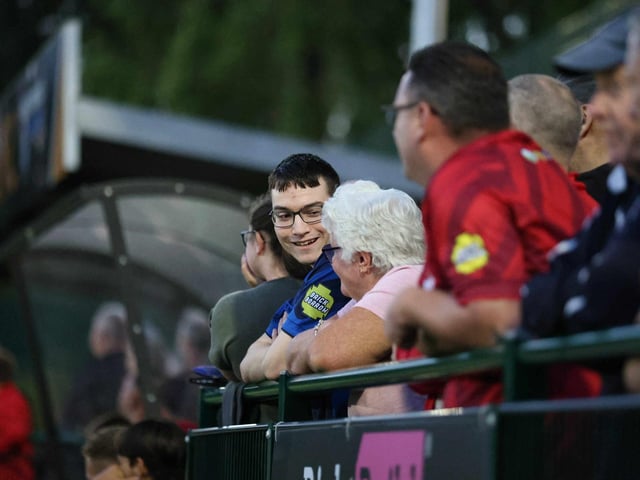 Crawley Town fans enjoy the team's first pre-season friendly, at Three Bridges FC