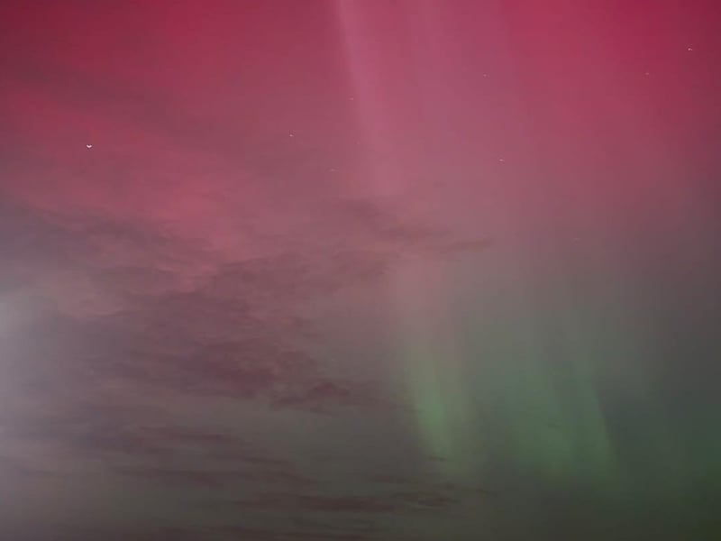 The Northern Lights captured in Hastings. Picture: Victoria Retmanski