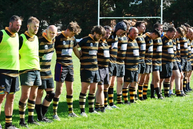 Worthing Raider minute's silence for The Queen / Picture: Stephen Goodger
