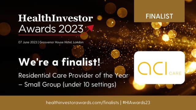 ACI Care are finalist in the HealthInvestor Awards.