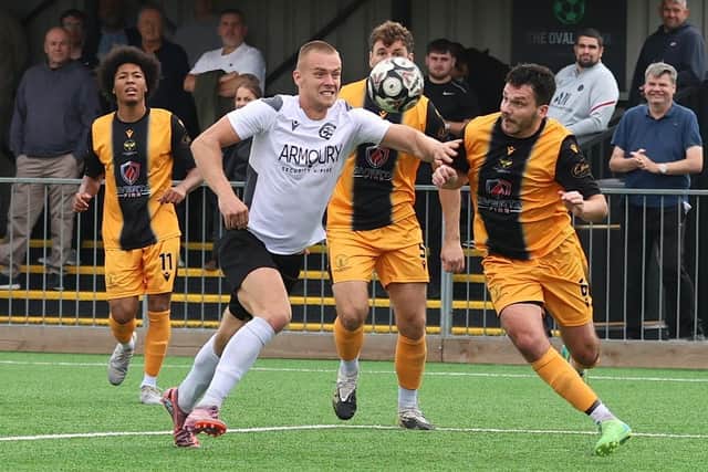 Eastbourne United in home action earlier in the season, versus East Grinstead | Picture by Lee Nolan