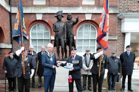 The Royal British Legion’s Chichester poppy appeal has been officially launched, with the Mayor receiving the first poppy and a stall set up in the City Council building.
