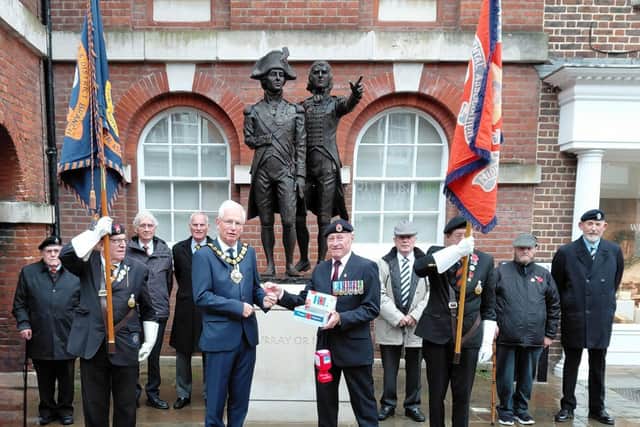 The Royal British Legion’s Chichester poppy appeal has been officially launched, with the Mayor receiving the first poppy and a stall set up in the City Council building.