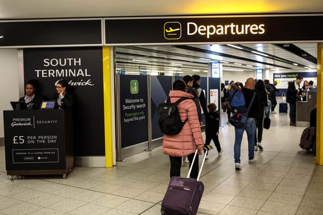 Gatwick Airport issues top travel tips for passengers flying out over the Christmas period. Picture by Jack Taylor/Getty Images