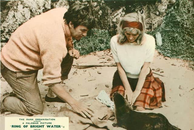 Virginia McKenna with Bill Travers in the film Ring of Bright Water