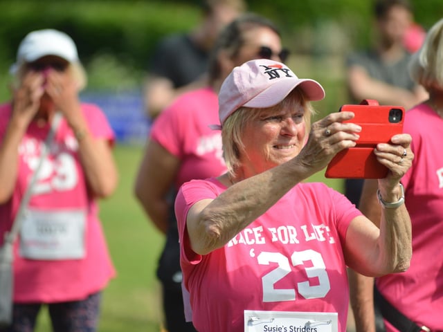 Hastings Race for Life 2023 in Alexandra Park.