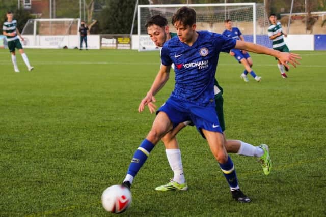 Tarrant controlling the ball against Bede's