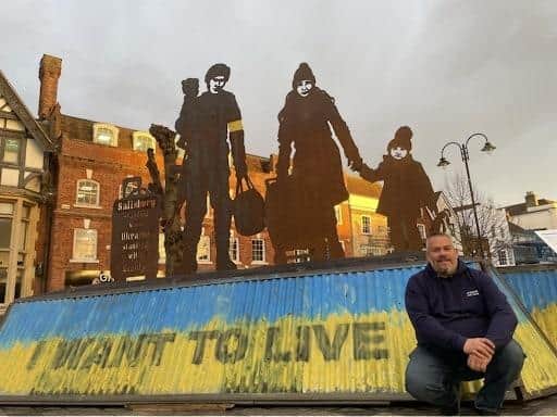 An art installation created by a community group of silhouettes depicting the suffering of the people of Ukraine is coming to Eastbourne.