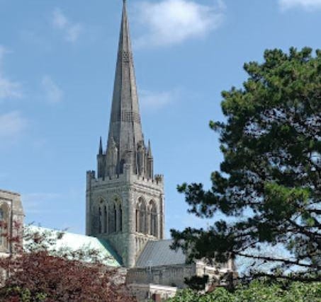 Chichester Cathedral: A magnificent example of mediaeval architecture, the cathedral was built in the 11th century and has been a place of worship for over 900 years. Information from Chichester Cathedral website