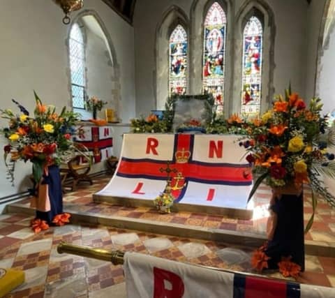 A flower festival was held at a church in Pevensey Pay in a fundraiser for Eastbourne’s RNLI.