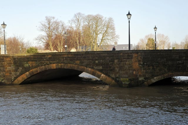 The Queen Street bridge over the River Arun in Arundel