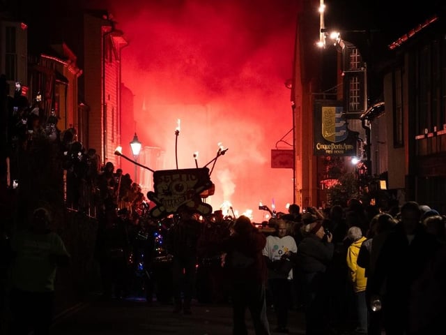 Bonfire procession by Peter Mould