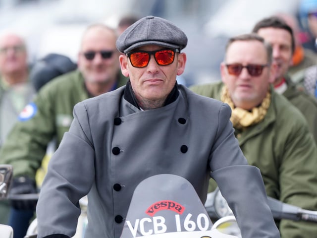 Mod aid scooter run in Brighton