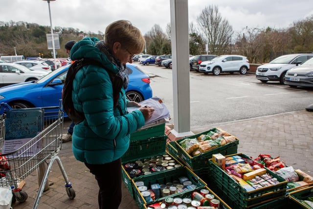 More than 8,000 items have been collected at the Lewes Food Banks Winter Collection