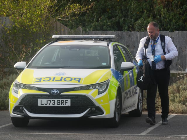 Police on the scene