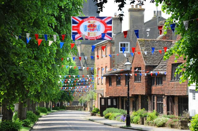 Causeway, Horsham, with Jubilee bunting