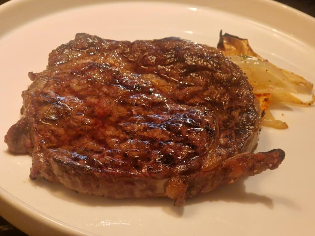 Ribeye steak.