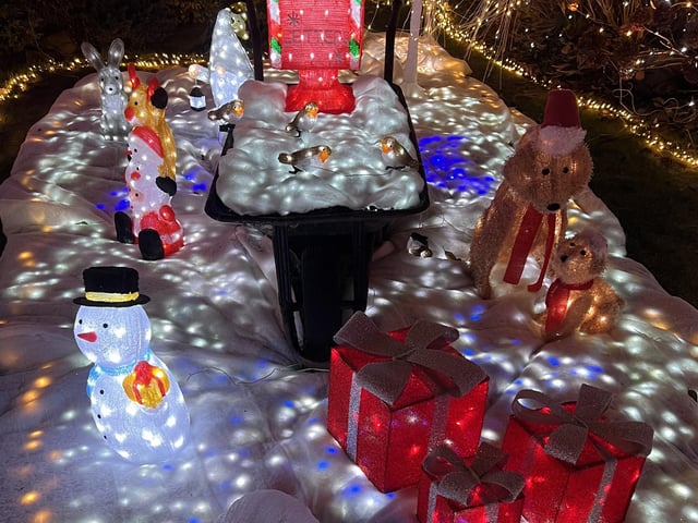 The Barber/James family filled their garden with lights to help bring a smile and Christmas cheer to the community. They used this opportunity to raise some very much needed and well-deserved funds for a charity very close to their hearts, Autism Support Crawley