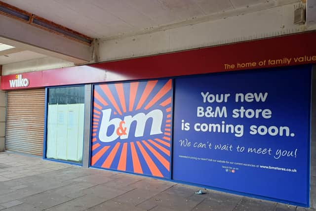 B&M in Worthing is due to open this spring, in the space formerly occupied by Wilko. Picture: Katherine HM