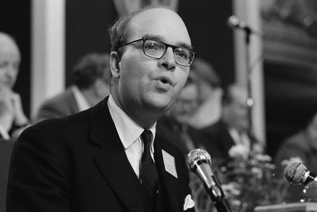 A British politician and solicitor. As a member of the Conservative Party, he served as Member of Parliament for Eastbourne from 1974 until his assassination by the Provisional Irish Republican Army in 1990, in which a bomb under his car exploded outside his home in East Sussex. (Photo by Evening Standard/Hulton Archive/Getty Images)
