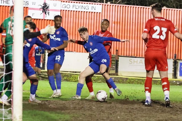 Action from Worthing's defeat at Welling United