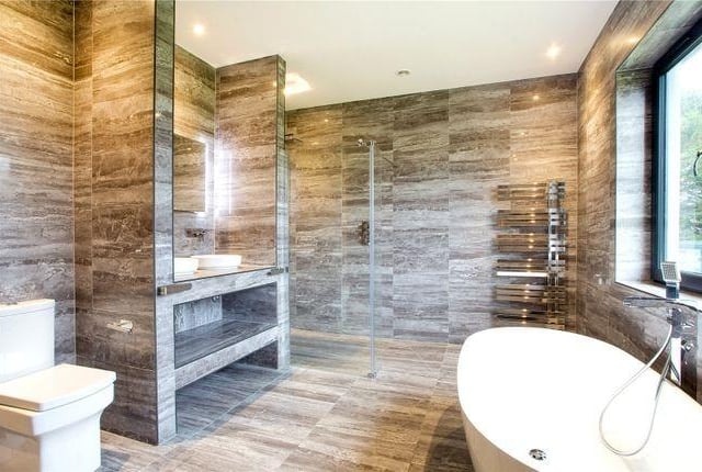 The property comes with several bathrooms