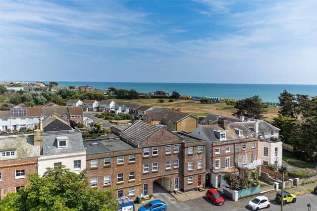 This mews house with sea views has come on the market priced at £400,000