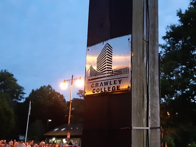The beacon was originally designed and constructed by Crawley College staff and students