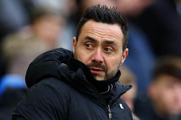 Brighton boss Roberto De Zerbi is a lively figure in the dugout since his arrival to the Premier League