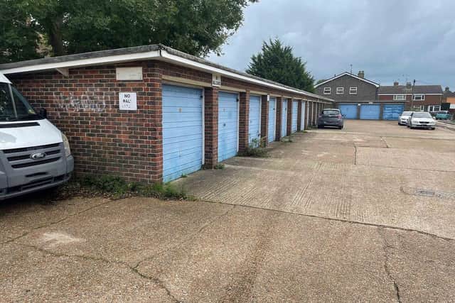 Lot 24 - Nineteen lock-up garages and adjoining land at Wadhurst Close sold for £231,000.