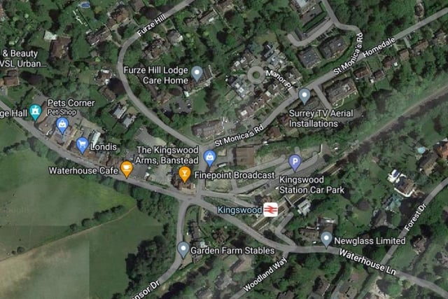 The Kingswood area had the twelve-worst air pollution in the Reigate and Banstead area, with a score of 0.89. Photo:Google
