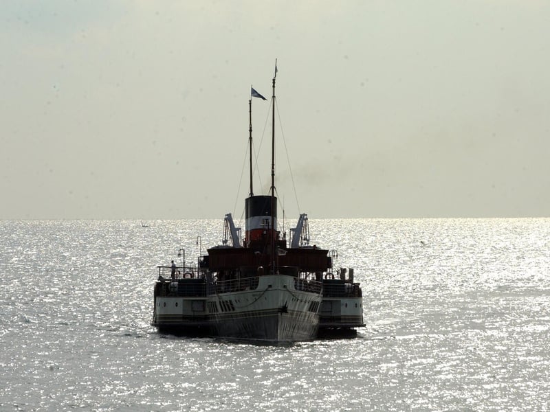 The paddle steamer Waverley in Worthing in September 2008