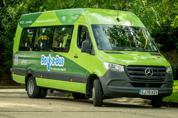 The 'Book-a-Bus' service is designed to serve rural communities neglected by traditional bus routes. Picture: West Sussex County Council