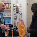 Arundel &amp; South Downs MP, Andrew Griffith, at Arundel Pharmacy