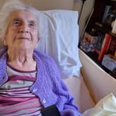 Mary Watkins, who is 103 and a resident at Brendoncare Stildon care home in East Grinstead