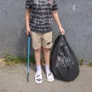 Ethan Wilmot and his mum Sarah are asking Burgess Hill residents to take a few minutes each day to pick up rubbish in their area