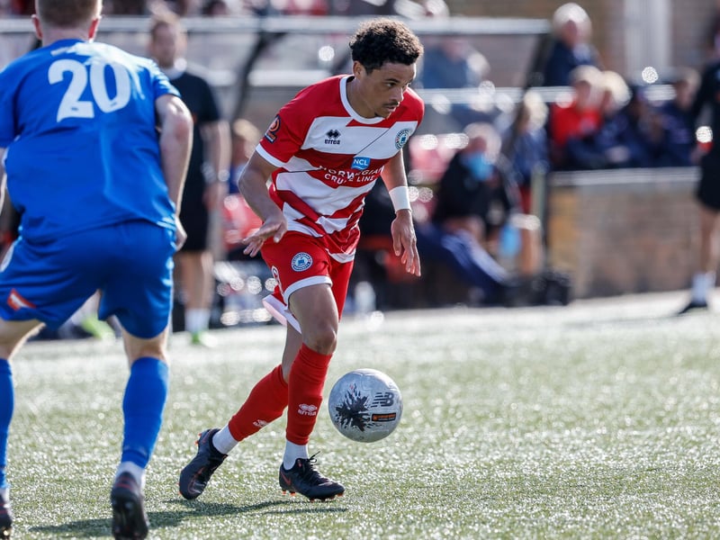 Action from Eastbourne Borough v Truro City in the National League South