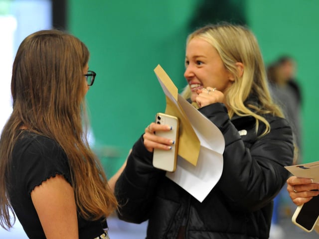 GCSE results day at The Sir Robert Woodard Academy, Lancing