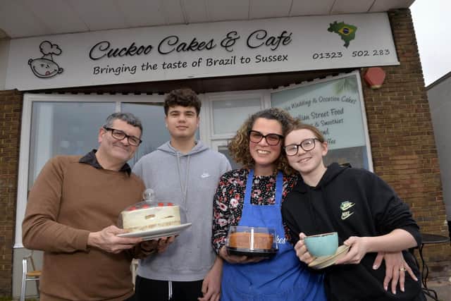 Cuckoo Cakes in Eastbourne (L-R) Suail, Sam, Cynara and Emma (Picture from Jon Rigby)