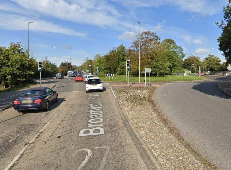The neighbourhood with the highest average household income was Broadwater West. There, households had an estimated total annual income, before tax, of £55,800