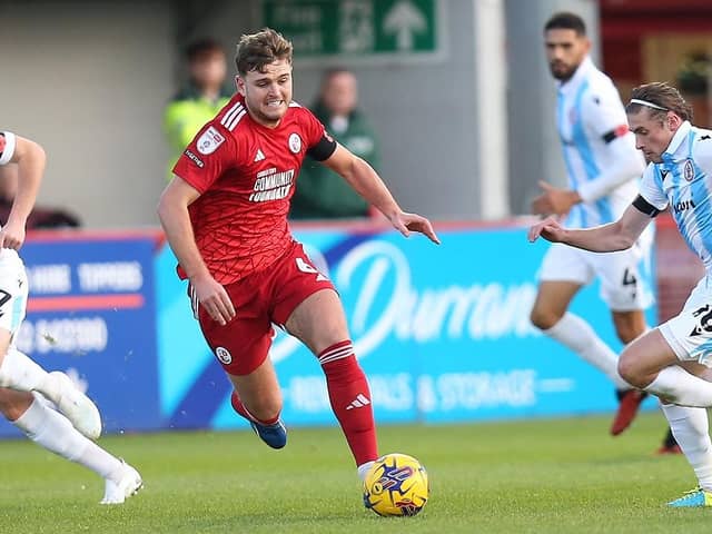 Crawley Town defender Laurence Maguire | Picture: Natalie Mayhew/Butterfly football