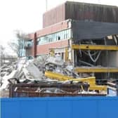 The old Adur Civic Centre being demolished back in 2017