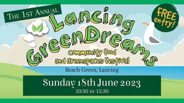Lancing GreenDreams event poster