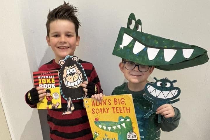 Lauren Jade Hill sent in this picture, Alan's Big Scary Teeth and Dennis the Menace