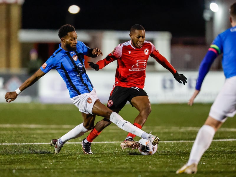 Action from Eastbourne Borough's 2-1 FA Trophy third round defeat at home to Bracknell Town