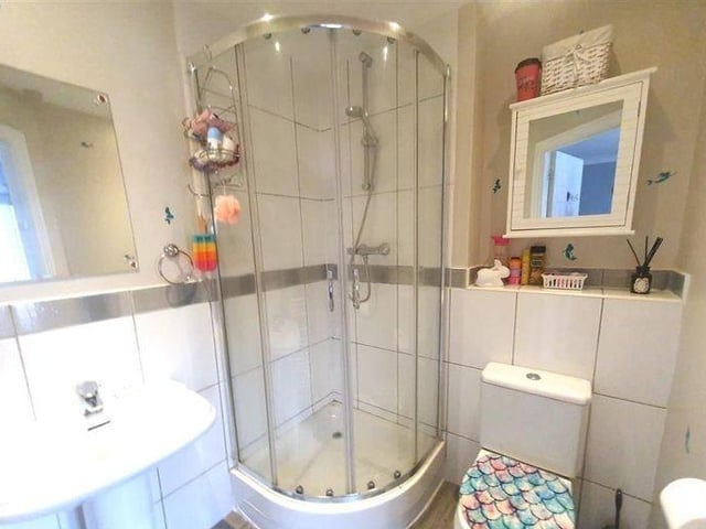 The shower room for bedroom two on the second floor