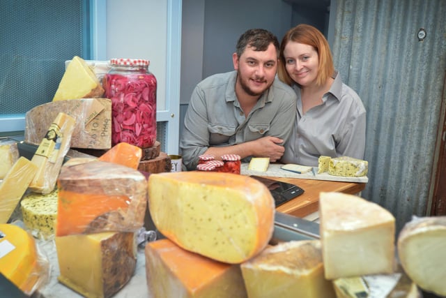 Cheese on Sea in Hastings. Owners James and Ruth McSmart.